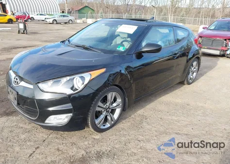 2012 Hyundai Veloster Base W/Gray z USA, uszkodzony, nr VIN KMHTC6AD3CU054734
